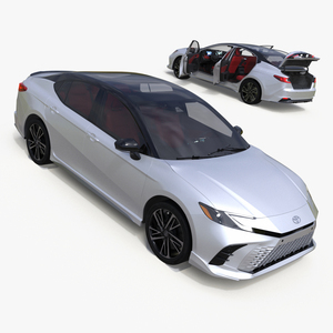 Toyota Camry Hybrid Ice Cap Rigged 3D model