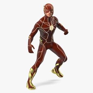 DC Comics Flash Fighting Pose 3D model