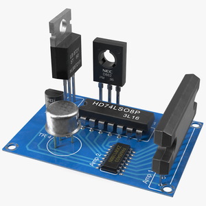 3D Active Electronics Components on Circuit Board