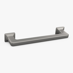 3D Kitchen Cabinet Handle Footed Silver