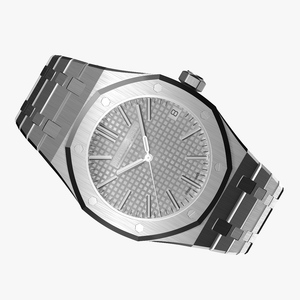 Audemars Piguet Royal Oak Silver-Toned White Gold Grande Tapisserie 3D