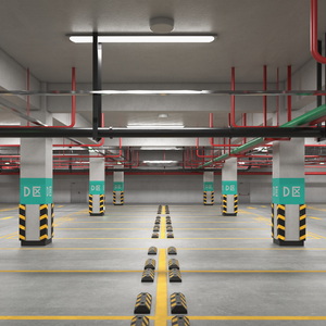 3D model Empty Underground Parking