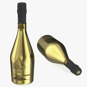 Armand de Brignac Brut Gold 3D