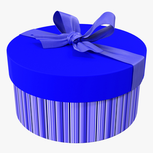 Giftbox 5 Blue 3D model