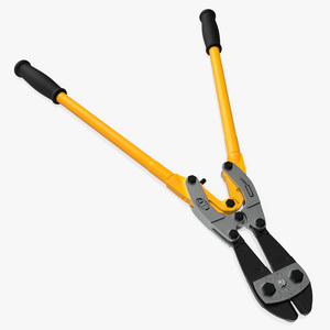 3D model Bolt Cutter Tool Yellow Rigged