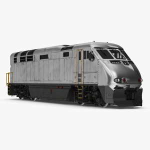 3D model Vintage Diesel Locomotive