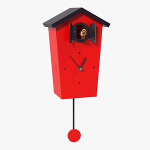 3D Cuckoo Clock Red