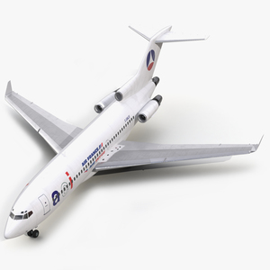 3D Boeing 727 100 Private Air France model