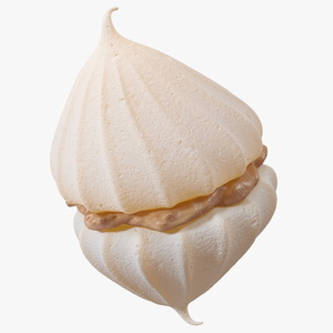 Meringue with Caramel Filling 3D model