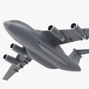 3D model Large Military Transport Aircraft Flight