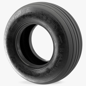 Dirty Airplane Tire 3D model