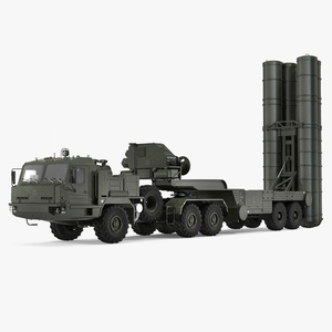 3D S 400 Triumf Launch Vehicle Battle Position model