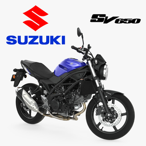 Street Motorcycle Suzuki SV650 Rigged 3D