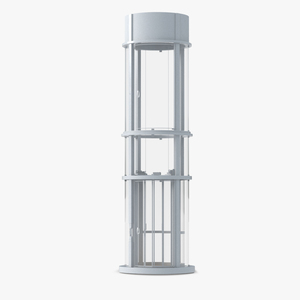 3D Vuelift Glass Elevator White model