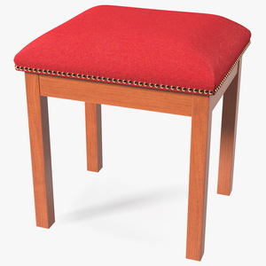 Church Wooden Stool 3D model