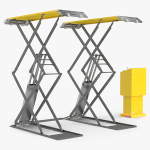 Industrial Car Lift 3D model