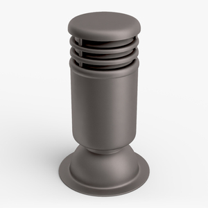 3D Black Round Designer Chimney model