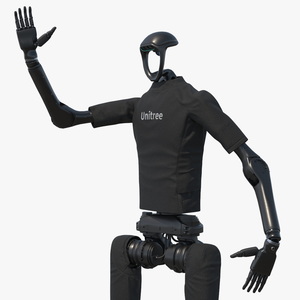 3D model Unitree Robot Humanoid with Dexterous Hands Rigged