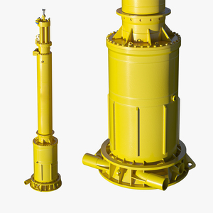 3D model Hydraulic Piling Rig Component