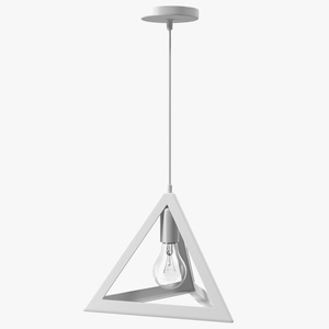 3D Pendant Light for Ceiling White