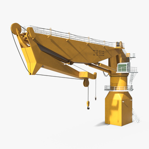 3D Offshore Pedestal Crane model