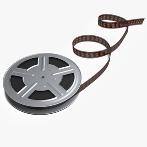 3D model Video Film Reel 35mm