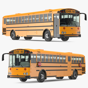 Thomas Saf T Liner School Bus 3D model