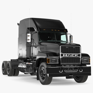 3D model Mack Pinnacle 2025 Semi Truck Black