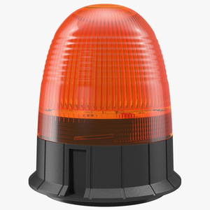 Magnetic Orange Flashing Beacon Light 3D