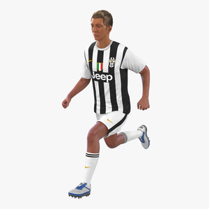 Soccer Player Juventus Rigged 3D model