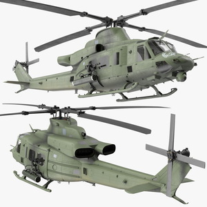 Military Medium Utility Helicopter 3D model