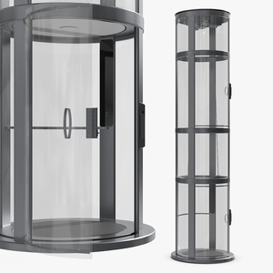 3D model Small Glass Elevator