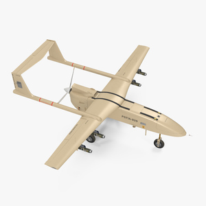 Iranian Drone Mohajer-6 Sand Color 3D model