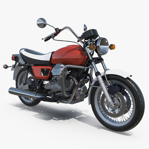 3D Vintage Motorcycle model