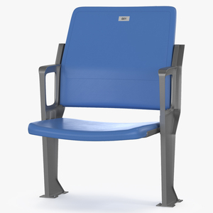 3D model Plastic Stadium Seat Open