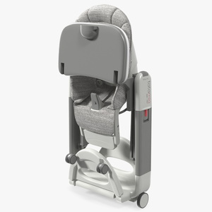 Tatamia High Chair Vertical Grey Rigged 3D model