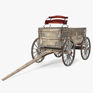 Old West Wagon 3D model