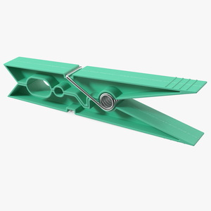 3D Clothespin Green