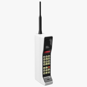 3D Motorola DynaTAC 8000X First Mobile Phone