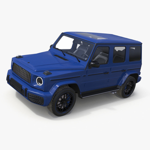 Modern Luxury SUV Blue 3D