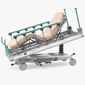 Emergency Stretcher Trolley 3D