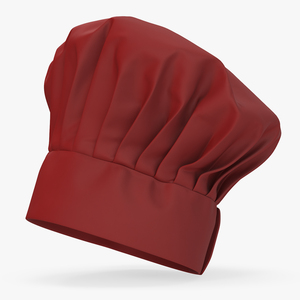 3D Puffy Chef Hat in Red