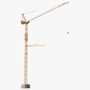 Potain MR 295 Tower Crane Rigged 3D