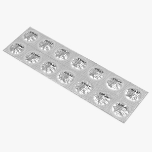 3D model Potassium Iodine Tablets in Blister