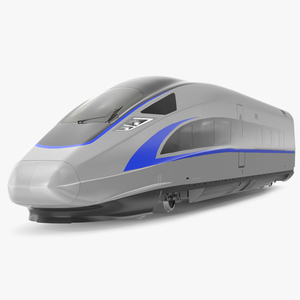 High Speed Bullet Train Locomotive Head 3D model