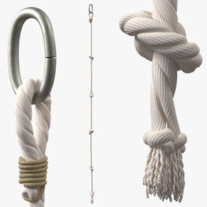 3D Knotted Climbing Rope