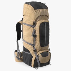 Hiking Backpack with Multiple Pockets 3D