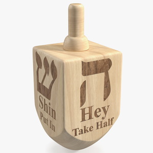 Carved Dreidel 3D model