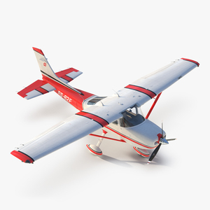 Cessna 182 Skylane Red 3D