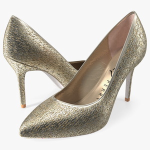 3D model Katy Perry Sparkly Sissy Pumps